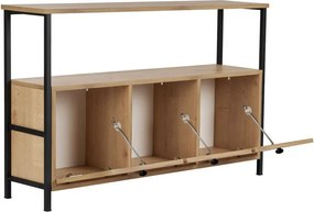 Tavolo consolle colore naturale chiaro con effetto rovere 29,5x120 cm Solace – Kalune Design