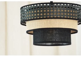 Brilagi - Lampadario a sospensione DAKOTA LUNETA 1xE27/15W/230V Ø 25 cm nero/rat