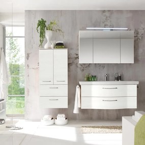 Mobile da bagno sospeso sotto lavabo L 115 x H 49 x P 48 cm rovere chiaro, 2 cassetti PELIPAL Solitaire