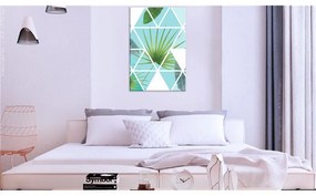 Quadro Geometric Palm (1 Part) Vertical