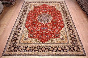 Isfahan Tappeto 300x420 (Iran) Annodato A Mano