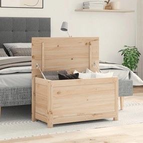 Contenitore Portaoggetti 80x40x45,5cm Legno Massello Pino /