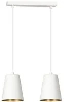 Lampada a Sospensione Milargo, Bianco, Acciaio, 40x100x14 cm, EPIKASA