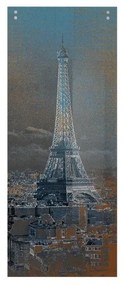 Anta per porta scorrevole esterno muro Eiffel in vetro multicolore, L 88 x H 215 cm spessore 10 mm, apertura sinistra