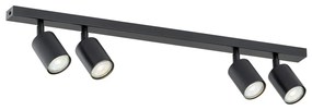 Lampadario da Soffitto FLASH 4 Black GU10 Colore Nero