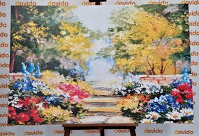 Stampa su tela – Pittura a olio di paesaggio
