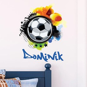 Adesivo da parete con il nome Football Graffitti - Ambiance