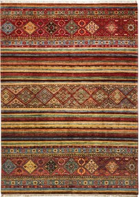 Samarkand Tappeto 210x290 Rosso (Pakistan) Annodato A Mano