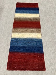 Loribaft Tappeto persiano 100 x 260 Blu (Iran) Annodato A Mano