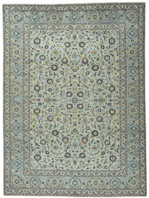 Kashan Tappeto persiano 420x310 Verde (Iran) Annodato A Mano