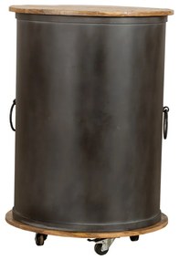 Scaffale per vino in metallo nero 9 bottiglie 60x85 cm Luni - Interia Home &amp; Living