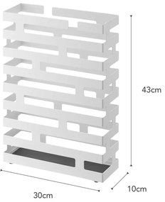 Portaombrelli bianco, larghezza 30 cm Brick - YAMAZAKI