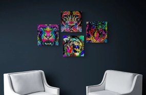 Set di quadri – Animali in stile pop art