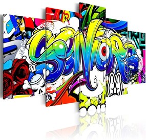 Quadro Youth World  Colore colorful, Dimensioni e Misure 100x50