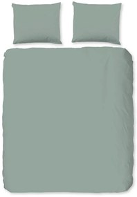 Biancheria da letto verde in flanella per letto matrimoniale/per letto prolungato 240x220 cm – Good Morning