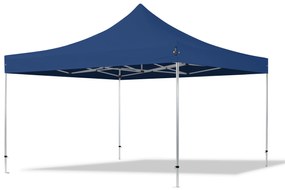 TOOLPORT 4x4m gazebo pieghevole PES, PROFESSIONAL alluminio, blu scuro - (600178)