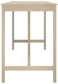 Tavolo da bar 180x80x110 cm in legno massello di pino