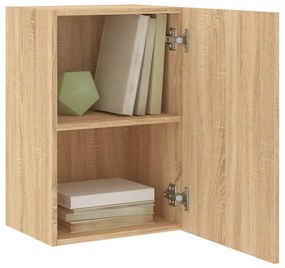 Mobile tv parete rovere sonoma 40,5x30x60 cm legno multistrato