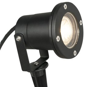 Faretto industriale spike nero IP65 incl. lampadina smart GU10 - BASIC