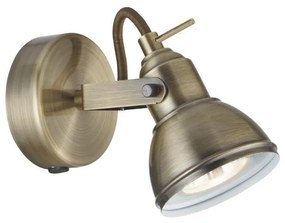 Searchlight - Faretto da parete FOCUS 1xGU10/50W/230V ottone