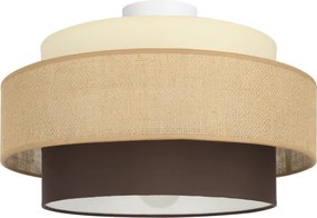 Brilagi - Plafoniera RESNA 1xE27/60W/230V Ø 40 cm beige/nero