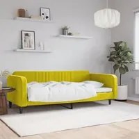 Letto da Giorno Giallo 100x200 cm in Velluto 354098