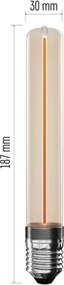 Lampadina a LED DECO VINTAGE T30 E27/2W/230V 1800K