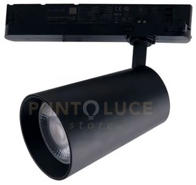 Faro binario led kone nero in alluminio 13w 1175lm 3000k 20,5x11x6,...