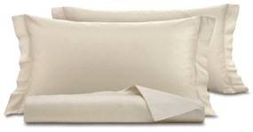 Parure copripiumino matrimoniale raso sabbia SmartDecoHome