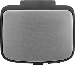 Cestino per la spazzatura color argento opaco in acciaio con pedale 7 l Bo – Brabantia