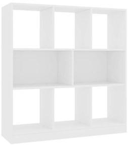 Libreria bianca 97,5x29,5x100 cm in legno multistrato