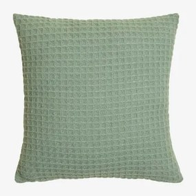 Cuscino Quadrato In Cotone (40x40 Cm) Irwel Verde Menta - Sklum