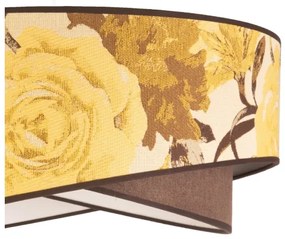 Duolla - Lampadario a sospensione con filo ROYAL 1xE27/40W/230V diametro 50 cm giallo