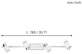 Eglo 92087 - Faretto LED DAVIDA 4xGU10-LED/5W/230V