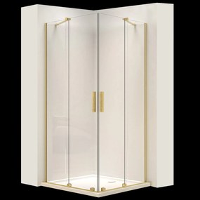 Cabina doccia REA Montana Double Gold Brush 90x90