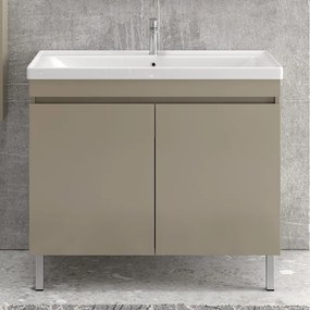 Mobile bagno con piedini 100 cm con due ante SV-100T - KAMALU