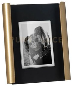 Portafoto di design angel grande nero ,oro laccato in ferro e polim...