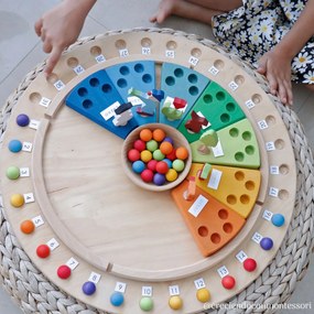 Grimm's - Set di calendari montessoriani - Cerchio giornaliero & Cerchio annuale