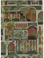 Josephine Munsey Tapete Peacock Arches - Terracotta