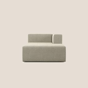 Nettuno modulo chaise longue in morbido tessuto bouclè T07