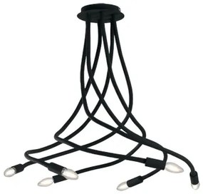 Lampadario Plafoniera Lover Eclettico Colore Nero 40W Mis 120 x 150 cm