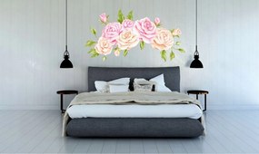 Adesivo da parete unico con rose 100 x 200 cm