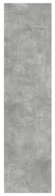 Armadio grigio cemento 30x50x200 cm in legno multistrato