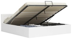 Giroletto Con Contenitore Idraulico Bianco Similpelle 180x200cm /