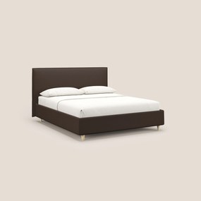 Costanza letto contenitore e sfoderabile in tessuto misto cotone impermeabile T13 marrone
