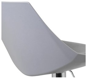 Sgabelli da bar grigi ad altezza regolabile in similpelle in set di 2 (altezza seduta 56,5 cm) - Casa Selección