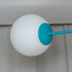 Plafoniera MOON 2xE27/15W/230V turchese