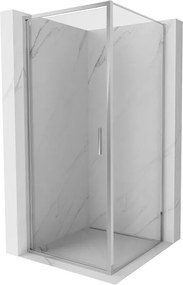 Mexen Exo cabina doccia battente 85 x 85 cm, trasparente, cromo - 817-085-085-01-00