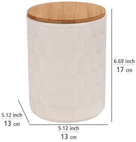 WENKO 54222100 - Scatola MAYA 13x17 cm bianco/marrone