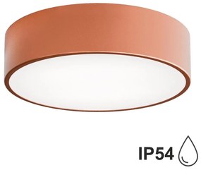 Plafoniera da esterno con sensore CLEO 2xE27/24W/230V d. 30 cm rame IP54